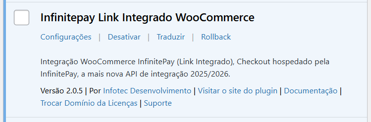 Plugin Infinitepay Link Integrado WooCommerce - Imagem 4