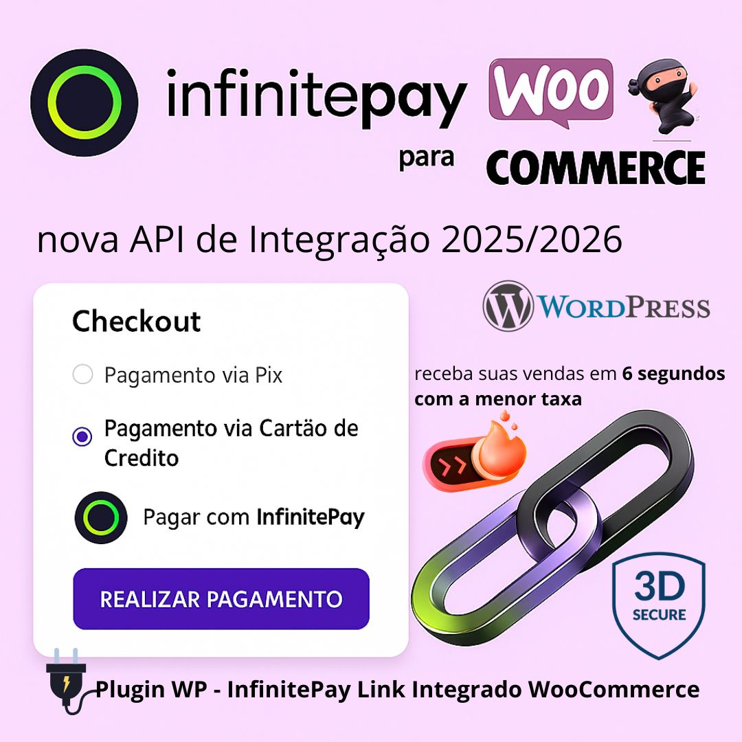 Plugin InfinitePay Link Integrado WooCommerce Mobile